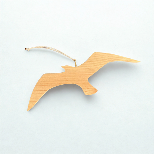 Wooden Decoration - Seagull Ornament