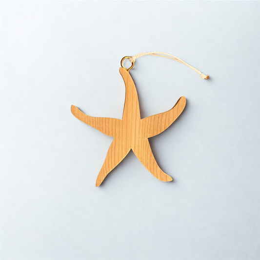 Wooden Decoration - Starfish Ornament