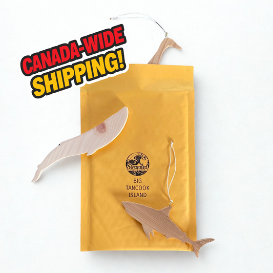 Wooden Decoration - White Shark Ornament